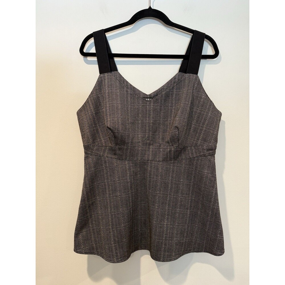 Torrid Top Womens Large (Torrid Size 0) Stretch Academia Collegiate Twee Mod